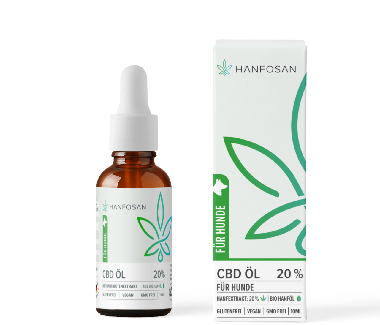 CBD Premium Öl für Hunde 20 % · 10 ml